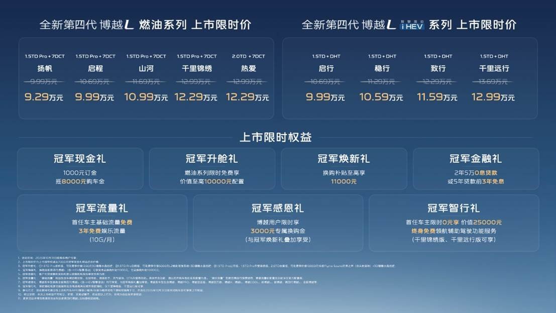 十年迭代再突破 全新第四代博越L 9.29 万起，五大实力拉满家用刚需