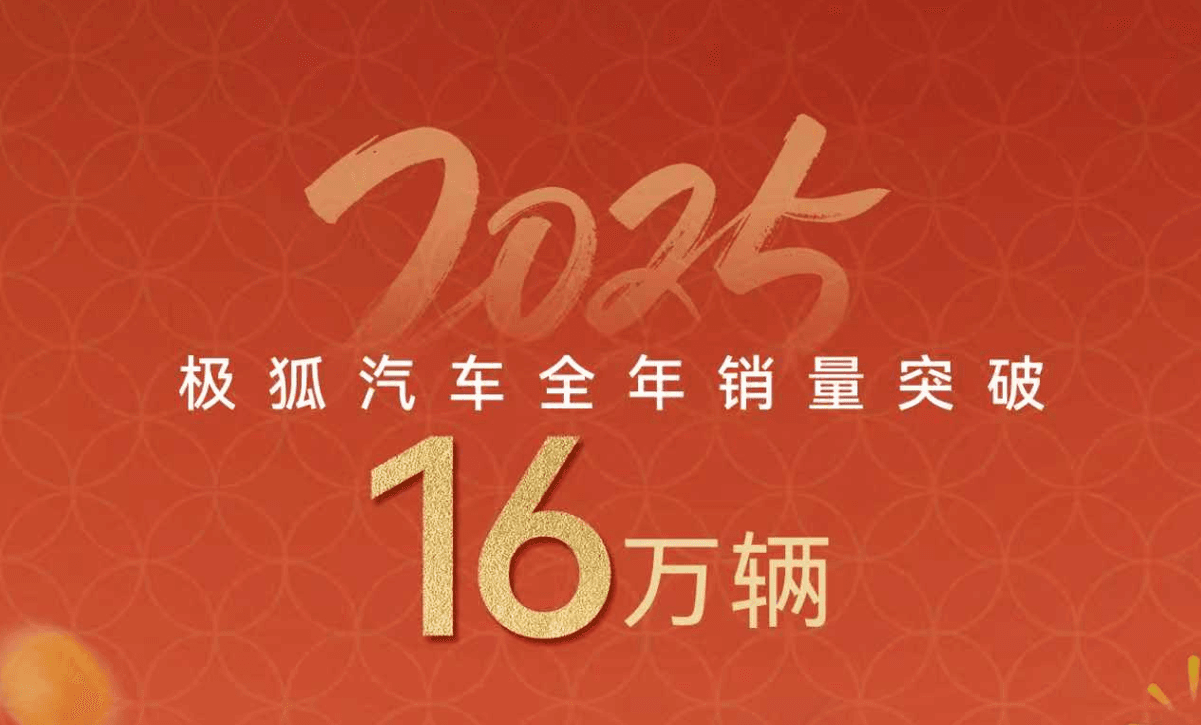 年销超16万,北汽极狐2025强势跻身"准一线"