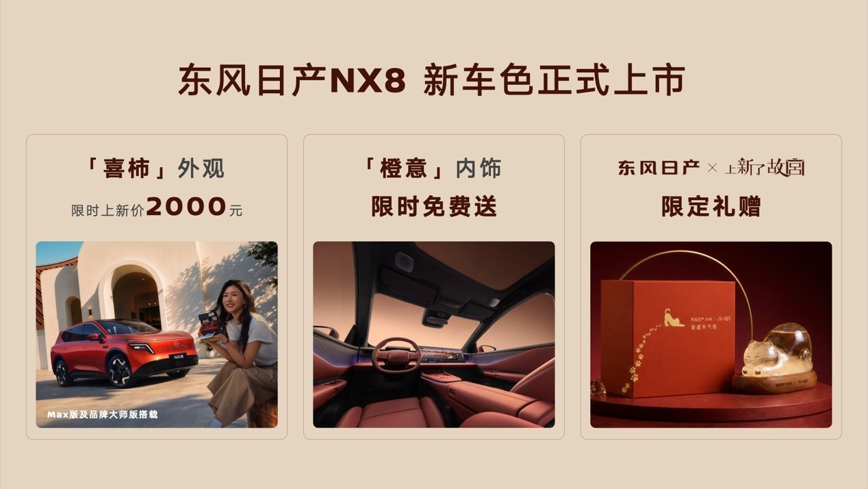 东风日产NX8×《上新了故宫》｜“喜柿橙意”限定色正式上市