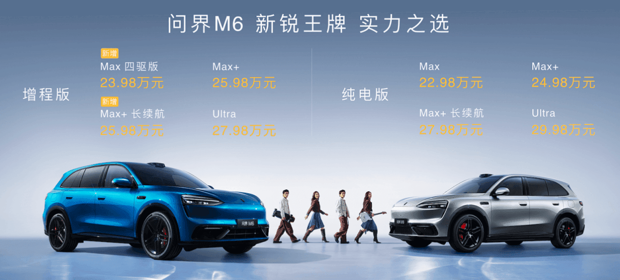 上市持续热销,问界M6累计交付突破5万台