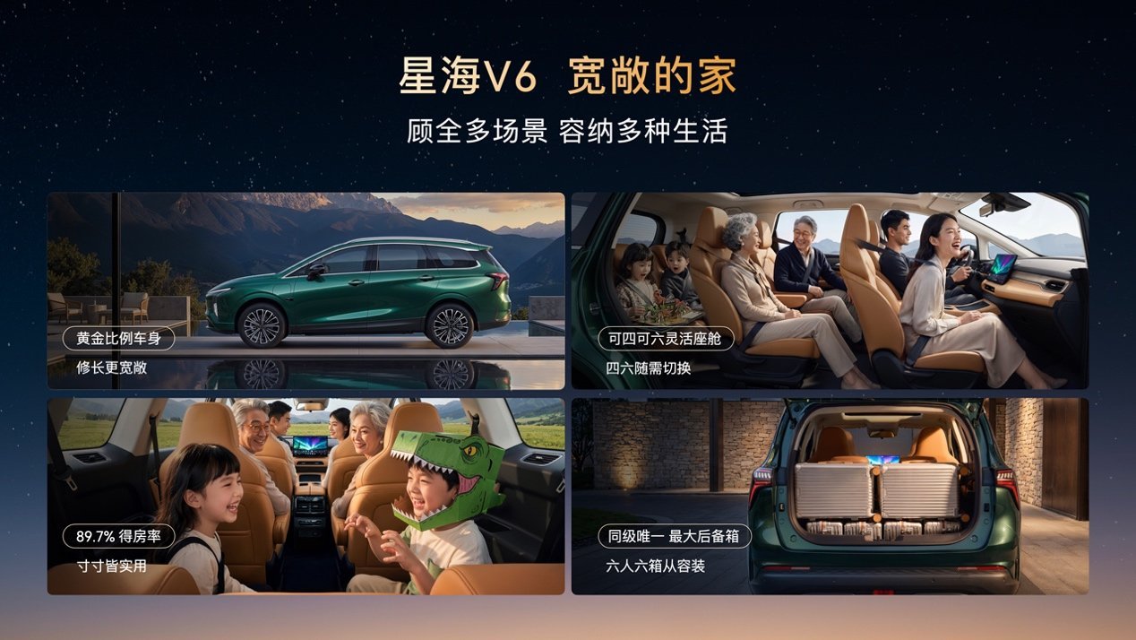 高端智驾迈入10万时代，华系大六座星海V6正式上市9.99万元起！