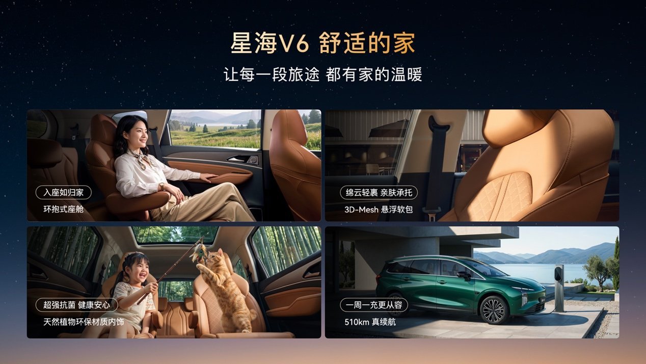 高端智驾迈入10万时代，华系大六座星海V6正式上市9.99万元起！