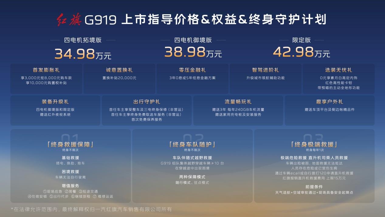 3549位工程师三年打磨，红旗G919重新定义四电机豪华越野